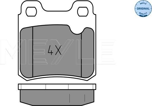 Meyle 025 211 4015 - Kit de plaquettes de frein, frein à disque cwaw.fr