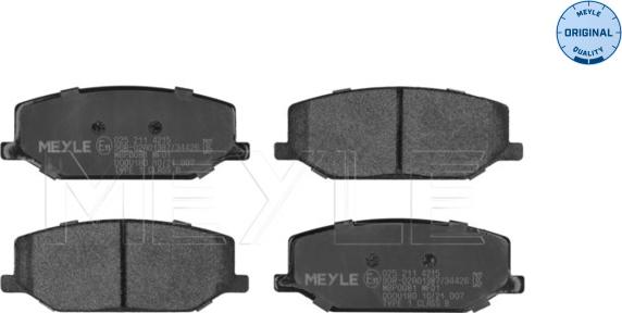 Meyle 025 211 4215 - Kit de plaquettes de frein, frein à disque cwaw.fr