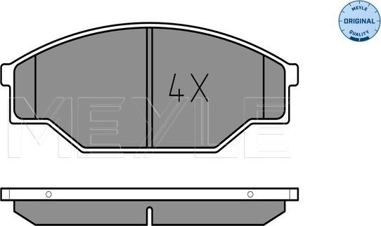 Meyle 025 211 5815 - Kit de plaquettes de frein, frein à disque cwaw.fr