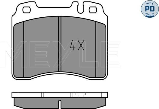 Meyle 025 211 5316/PD - Kit de plaquettes de frein, frein à disque cwaw.fr