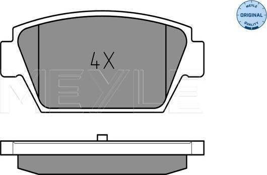 Meyle 025 211 2514 - Kit de plaquettes de frein, frein à disque cwaw.fr