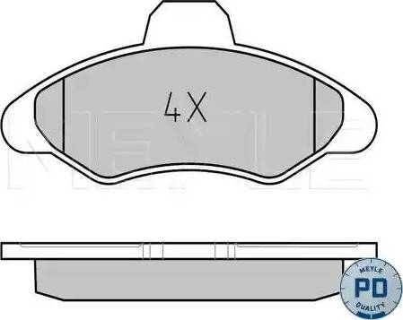 Meyle 025 211 7118/PD - Kit de plaquettes de frein, frein à disque cwaw.fr