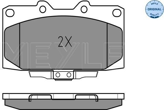 Meyle 025 218 5415/W - Kit de plaquettes de frein, frein à disque cwaw.fr