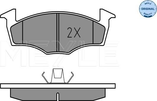 Meyle 025 218 6619 - Kit de plaquettes de frein, frein à disque cwaw.fr