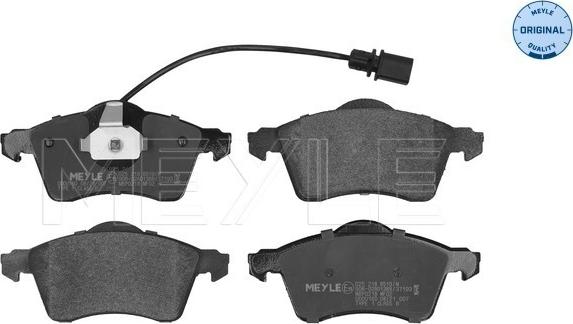 Meyle 025 218 8519/W - Kit de plaquettes de frein, frein à disque cwaw.fr