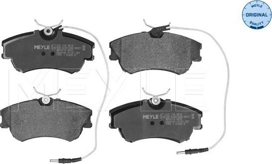 Meyle 025 218 8818 - Kit de plaquettes de frein, frein à disque cwaw.fr