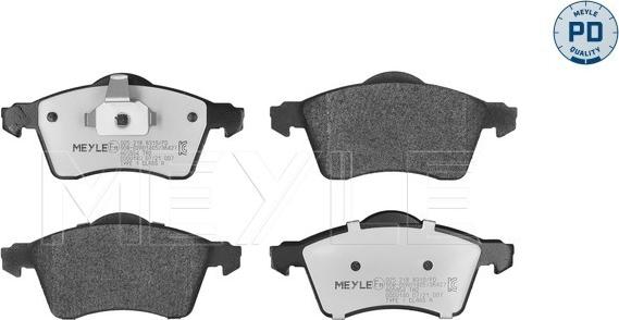 Meyle 025 218 8319/PD - Kit de plaquettes de frein, frein à disque cwaw.fr