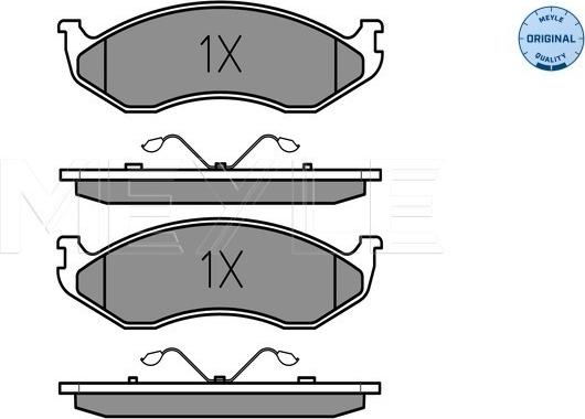 Meyle 025 218 2217 - Kit de plaquettes de frein, frein à disque cwaw.fr