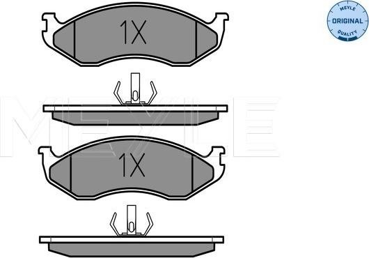 Meyle 025 218 2217 - Kit de plaquettes de frein, frein à disque cwaw.fr