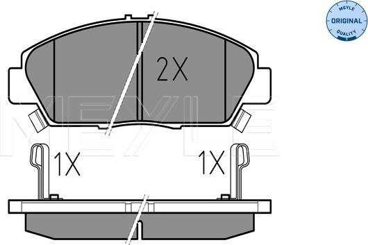 Meyle 025 218 7918/W - Kit de plaquettes de frein, frein à disque cwaw.fr