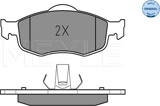 Meyle 025 213 9418 - Kit de plaquettes de frein, frein à disque cwaw.fr