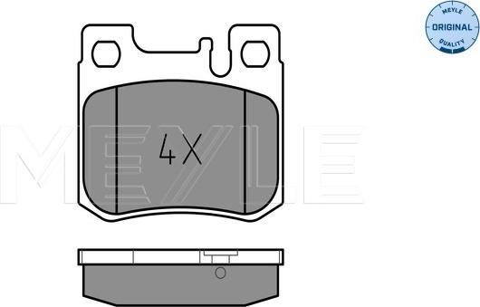 Meyle 025 213 0115 - Kit de plaquettes de frein, frein à disque cwaw.fr