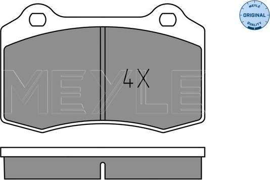 Meyle 025 213 8115 - Kit de plaquettes de frein, frein à disque cwaw.fr