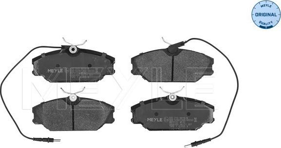 Meyle 025 213 8818/W - Kit de plaquettes de frein, frein à disque cwaw.fr