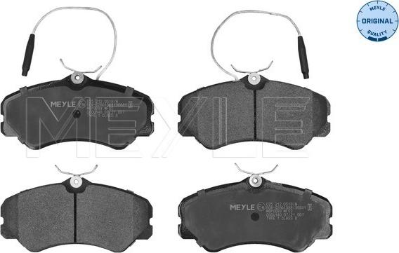 Meyle 025 212 0519/W - Kit de plaquettes de frein, frein à disque cwaw.fr