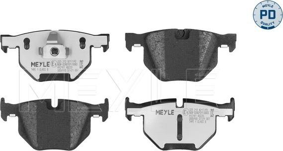 Meyle 025 212 8217/PD - Kit de plaquettes de frein, frein à disque cwaw.fr