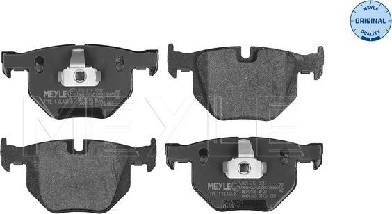 Meyle 025 212 8217 - Kit de plaquettes de frein, frein à disque cwaw.fr