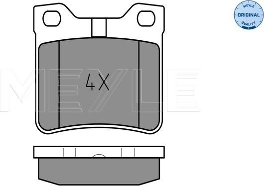 Meyle 025 212 7817/W - Kit de plaquettes de frein, frein à disque cwaw.fr