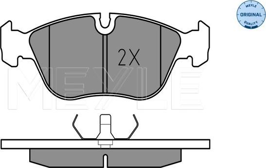 Meyle 025 212 7319 - Kit de plaquettes de frein, frein à disque cwaw.fr