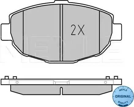 Meyle 025 217 9117/W - Kit de plaquettes de frein, frein à disque cwaw.fr