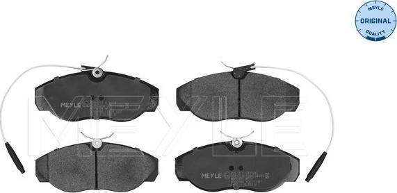 Meyle 025 217 9719/W - Kit de plaquettes de frein, frein à disque cwaw.fr