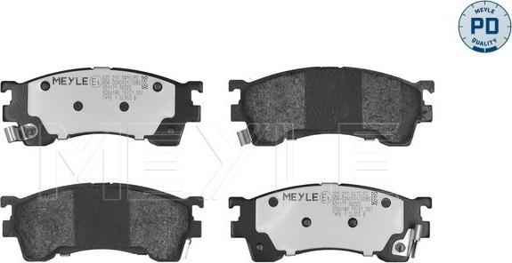 Meyle 025 217 5416/PD - Kit de plaquettes de frein, frein à disque cwaw.fr