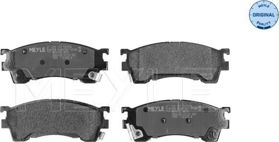 Meyle 025 217 5416/W - Kit de plaquettes de frein, frein à disque cwaw.fr