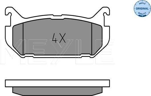 Meyle 025 217 6614 - Kit de plaquettes de frein, frein à disque cwaw.fr