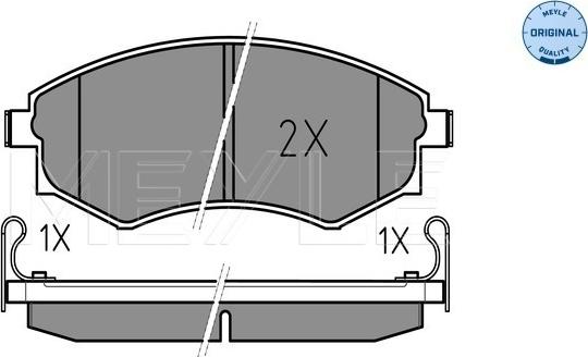 Meyle 025 217 2517/W - Kit de plaquettes de frein, frein à disque cwaw.fr