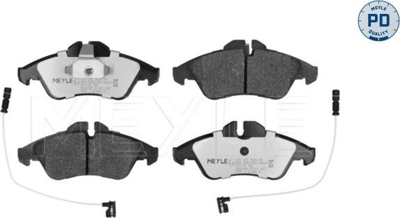 Meyle 025 239 9020/PD - Kit de plaquettes de frein, frein à disque cwaw.fr