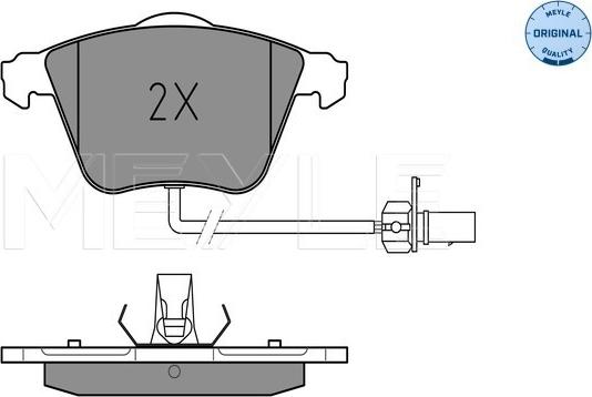 Meyle 025 239 5020/W - Kit de plaquettes de frein, frein à disque cwaw.fr