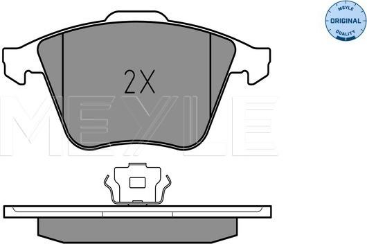 Meyle 025 239 5020/W - Kit de plaquettes de frein, frein à disque cwaw.fr