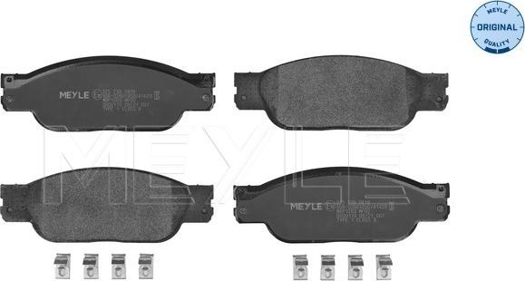 Meyle 025 239 0818 - Kit de plaquettes de frein, frein à disque cwaw.fr