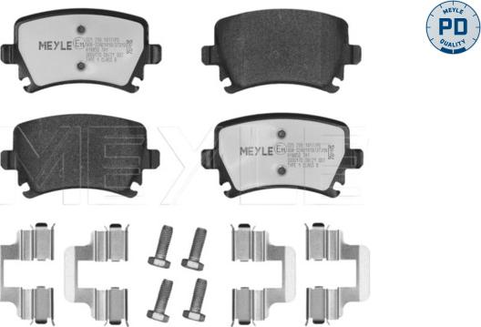 Meyle 025 239 1417/PD - Kit de plaquettes de frein, frein à disque cwaw.fr