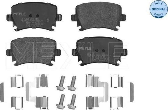 Meyle 025 239 1417 - Kit de plaquettes de frein, frein à disque cwaw.fr