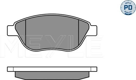 Meyle 025 239 8119/PD - Kit de plaquettes de frein, frein à disque cwaw.fr