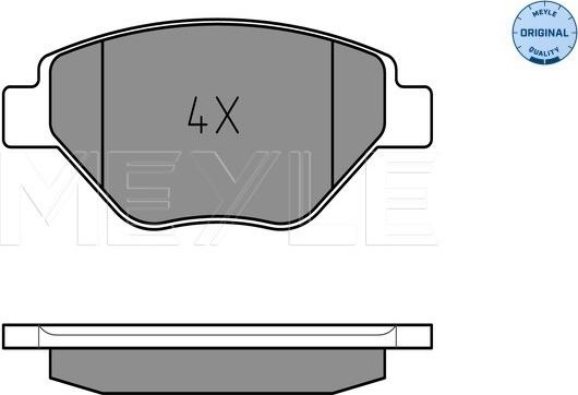 Meyle 025 239 3418 - Kit de plaquettes de frein, frein à disque cwaw.fr