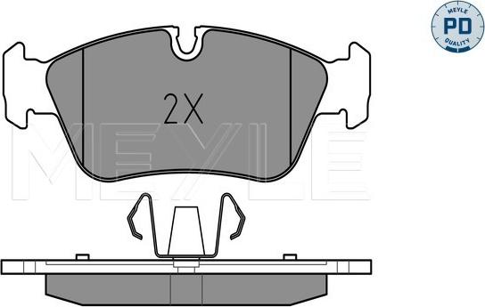 Meyle 025 239 3517/PD - Kit de plaquettes de frein, frein à disque cwaw.fr