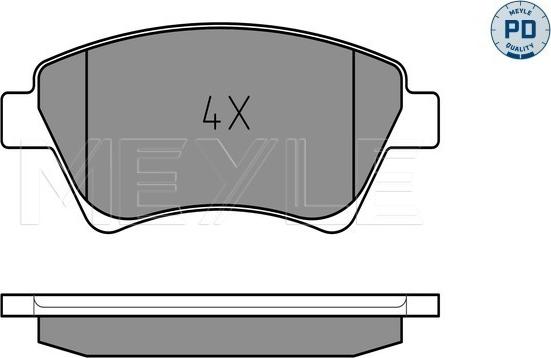 Meyle 025 239 3018/PD - Kit de plaquettes de frein, frein à disque cwaw.fr