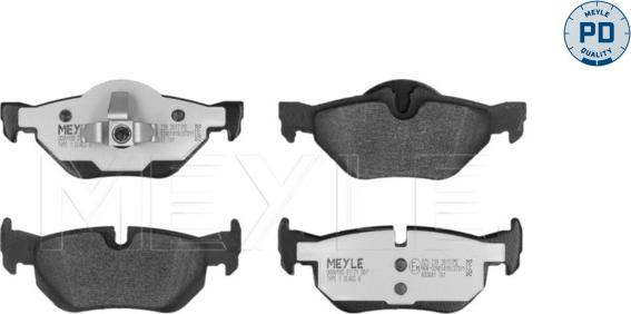 Meyle 025 239 2617/PD - Kit de plaquettes de frein, frein à disque cwaw.fr