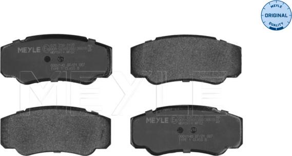 Meyle 025 239 2120 - Kit de plaquettes de frein, frein à disque cwaw.fr