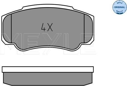 Meyle 025 239 2120 - Kit de plaquettes de frein, frein à disque cwaw.fr