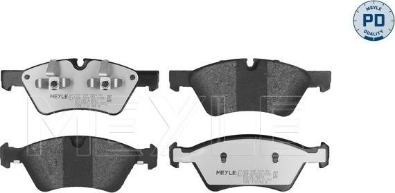 Meyle 025 239 2221/PD - Kit de plaquettes de frein, frein à disque cwaw.fr