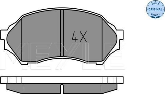 Meyle 025 234 9016 - Kit de plaquettes de frein, frein à disque cwaw.fr