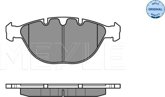 Meyle 025 234 4821 - Kit de plaquettes de frein, frein à disque cwaw.fr