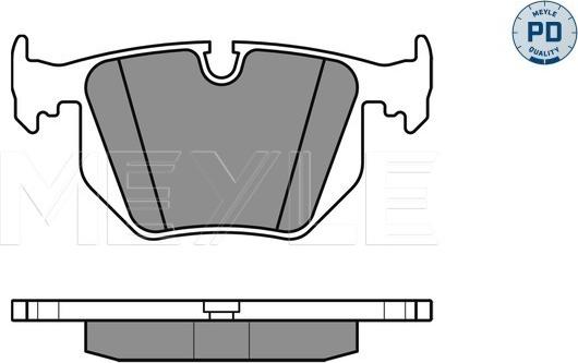 Meyle 025 234 4717/PD - Kit de plaquettes de frein, frein à disque cwaw.fr