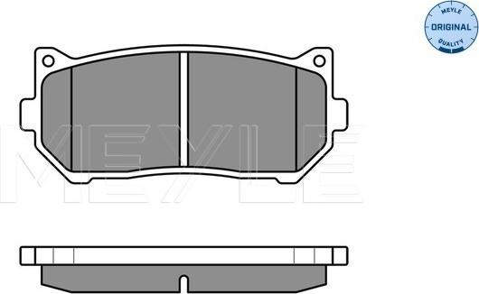 Meyle 025 234 5513/W - Kit de plaquettes de frein, frein à disque cwaw.fr