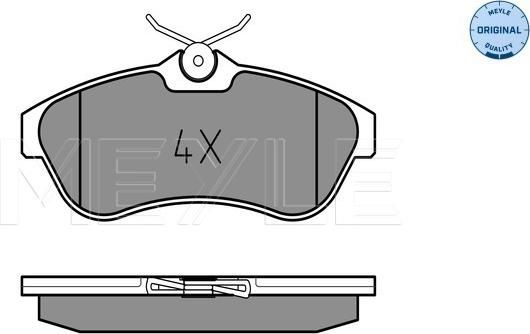 Meyle 025 234 0919 - Kit de plaquettes de frein, frein à disque cwaw.fr