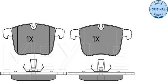 Meyle 025 234 0419 - Kit de plaquettes de frein, frein à disque cwaw.fr