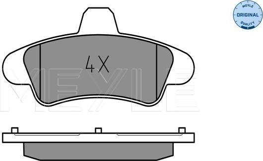 Meyle 025 234 1015/A - Kit de plaquettes de frein, frein à disque cwaw.fr